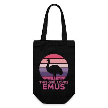 Emu Saying Australia Emus Funny Emu Gift - Gift Bag for Bottles - black - Front