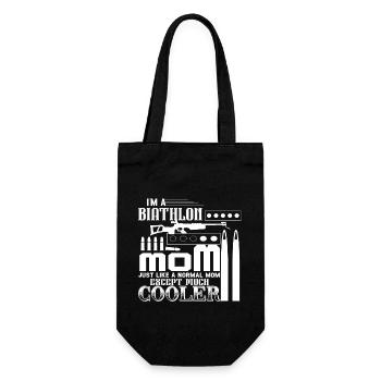 Biathlon Mom Is Cooler - Gift Bag for Bottles - black - Front