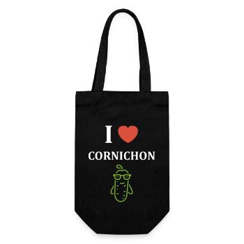 cornichon - Sac à bouteille - noir - Devant