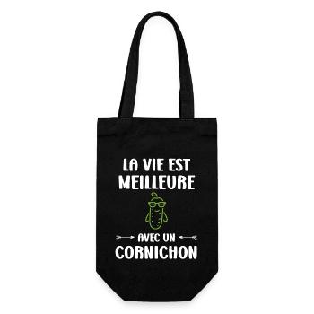 cornichon - Sac à bouteille - noir - Devant