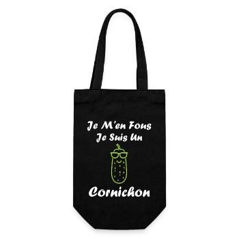 cornichon - Sac à bouteille - noir - Devant