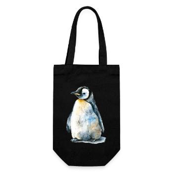 Penguin - Gift Bag for Bottles - black - Front