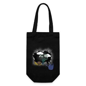 Snail Snails Garden Nature Spring - Gift Bag for Bottles - black - Front