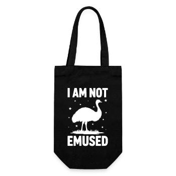 Emu Saying Australia Emus Funny Emu Gift - Gift Bag for Bottles - black - Front