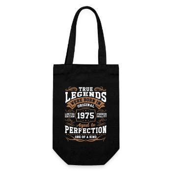 Legends Born in 1975 - Gift Bag for Bottles - black - Front