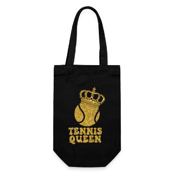Funny Tennis Player Racket Tennis - Gift Bag for Bottles - black - Front