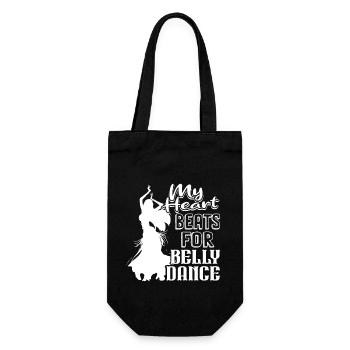 My Heart Beats For Belly Dance - Gift Bag for Bottles - black - Front