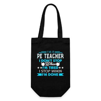 I'm A PE Teacher - Gift Bag for Bottles - black - Front