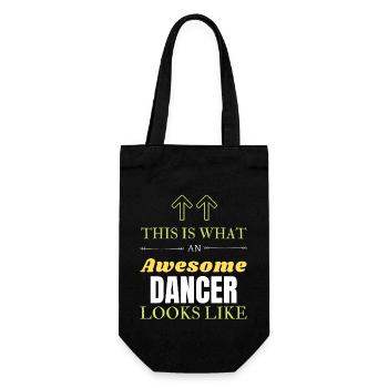 This is What an Awesome Dancer Looks Like - Gift Bag for Bottles - black - Front