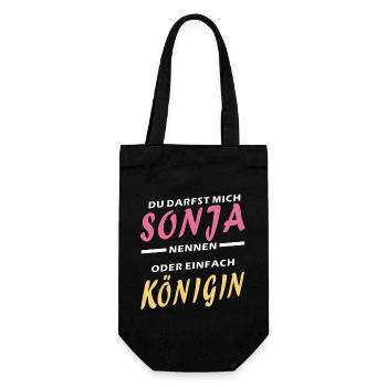 SONJA KÖNIGIN - Geschenkbeutel für Flaschen - Schwarz - Vorne