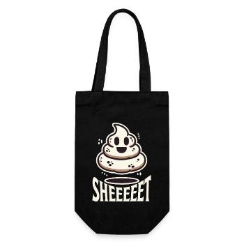 Lustiger Halloween Geist Haufen Motiv - Geschenkbeutel für Flaschen - Schwarz - Vorne