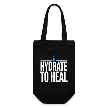 Parcours d’hydratation et de bien-être : Restez hydraté et - Sac à bouteille - noir - Devant