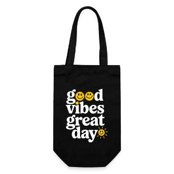 Positive Energy And Wellness Journey For A - Gift Bag for Bottles - black - Front
