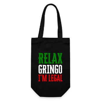 Relax Gringo Je suis légal Drôle d’immigration - Sac à bouteille - noir - Devant