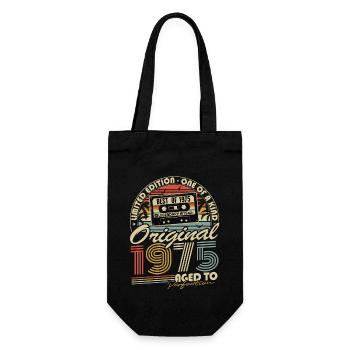 Original 1975 Vintage Cadeau d’anniversaire Rétro - Sac à bouteille - noir - Devant