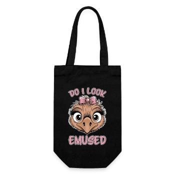 Emu Saying Australia Emus Funny Emu Gift - Gift Bag for Bottles - black - Front