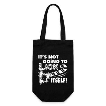 Christmas It's Not Going To Lick Itself - Gift Bag for Bottles - black - Front