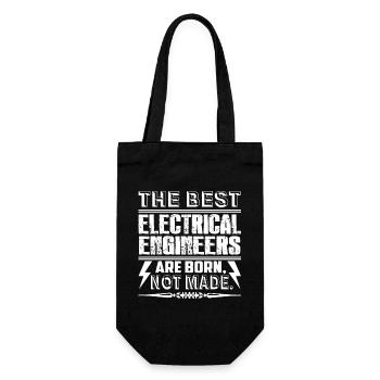 Best Electrical Engineers Are Born Not Made - Gift Bag for Bottles - black - Front