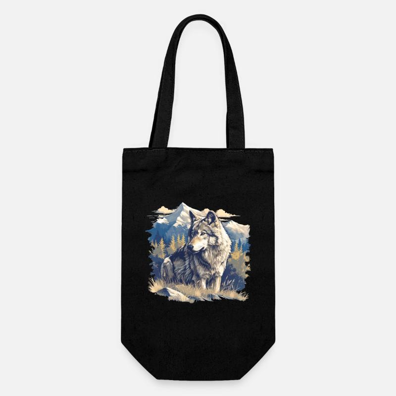 Loups Loup - Sac à bouteille - noir