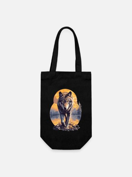 Loups Loup - Sac à bouteille - noir