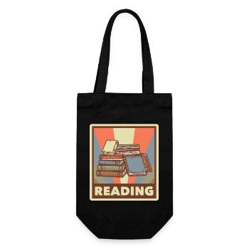 Buch Nerd Lernen Bibliothekar Lesen - Geschenkbeutel für Flaschen - Schwarz - Vorne