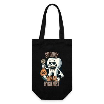Spooky Dental Hygienist Halloween Design - Geschenkbeutel für Flaschen - Schwarz - Vorne