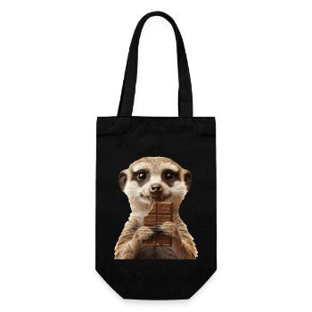 Meerkat - Gift Bag for Bottles - black - Front