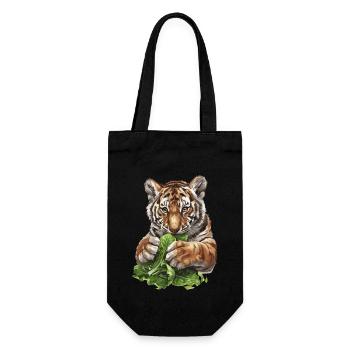 Tiger - Gift Bag for Bottles - black - Front
