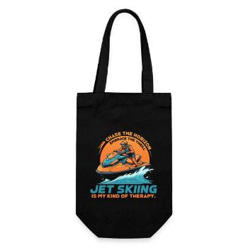 Poursuivez l’horizon, embrassez le frisson - Jet Skiing - Sac à bouteille - noir - Devant