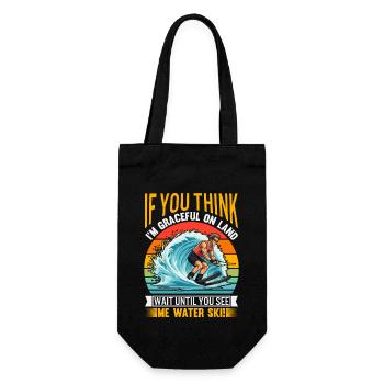 Si tu penses que je suis gracieux sur terre, attends que tu - Sac à bouteille - noir - Devant