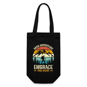 Seek adventure, embrace the hunt. - Gift Bag for Bottles - black - Front