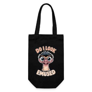 Emu Saying Australia Emus Funny Emu Gift - Gift Bag for Bottles - black - Front