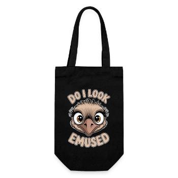 Emu Saying Australia Emus Funny Emu Gift - Gift Bag for Bottles - black - Front