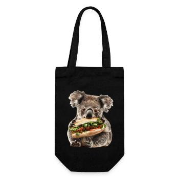 Koala - Gift Bag for Bottles - black - Front