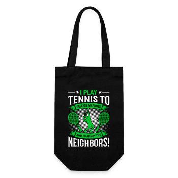 Je joue au tennis pour évacuer ma colère – et pour m’énerver. - Sac à bouteille - noir - Devant