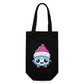 Winter Eskimo Baby Winterlich - Geschenkbeutel für Flaschen - Schwarz - Vorne
