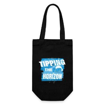 Tipping the Horizon – Paragliding Adventure - Geschenkbeutel für Flaschen - Schwarz - Vorne