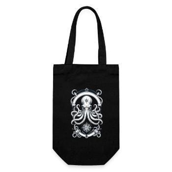 Octopus Sea Monster Hobby Pêcheur Marin - Sac à bouteille - noir - Devant