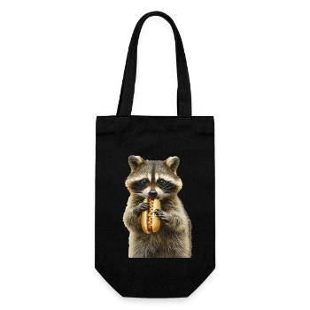 Raton laveur - Sac à bouteille - noir - Devant
