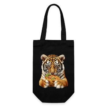 Tiger - Gift Bag for Bottles - black - Front