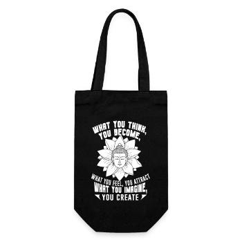 Buddha What You Think You Become - Gift Bag for Bottles - black - Front