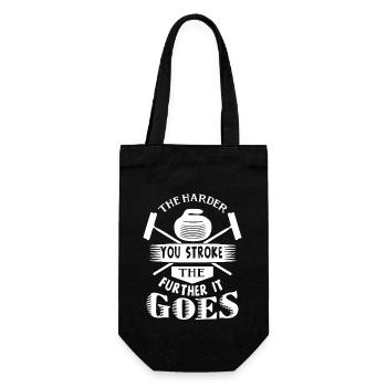 Curling The Harder You Stroke - Gift Bag for Bottles - black - Front