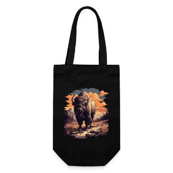 Bisons Bison - Gift Bag for Bottles - black - Front