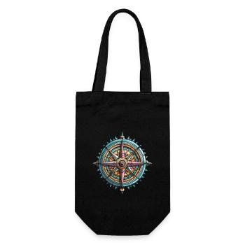 Compass icon - Gift Bag for Bottles - black - Front