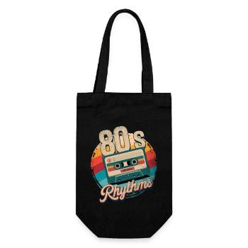 cassette rythme année 80 - Sac à bouteille - noir - Devant