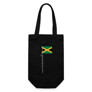 Jamaica Jamaica Rasta Raggea Rastafari Flag - Gift Bag for Bottles - black - Front