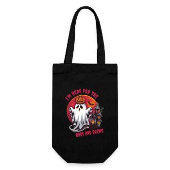 Funny Ghosts Halloween Outfit Women - Gift Bag for Bottles - black - Front