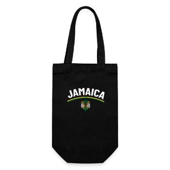 Jamaica Jamaica Rasta Raggea Rastafari Flag - Gift Bag for Bottles - black - Front