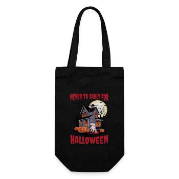 Gruseliges Spukhaus Halloween Outfit Damen - Geschenkbeutel für Flaschen - Schwarz - Vorne