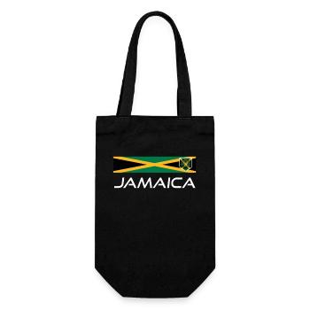 Jamaica Jamaica Rasta Raggea Rastafari Flag - Gift Bag for Bottles - black - Front